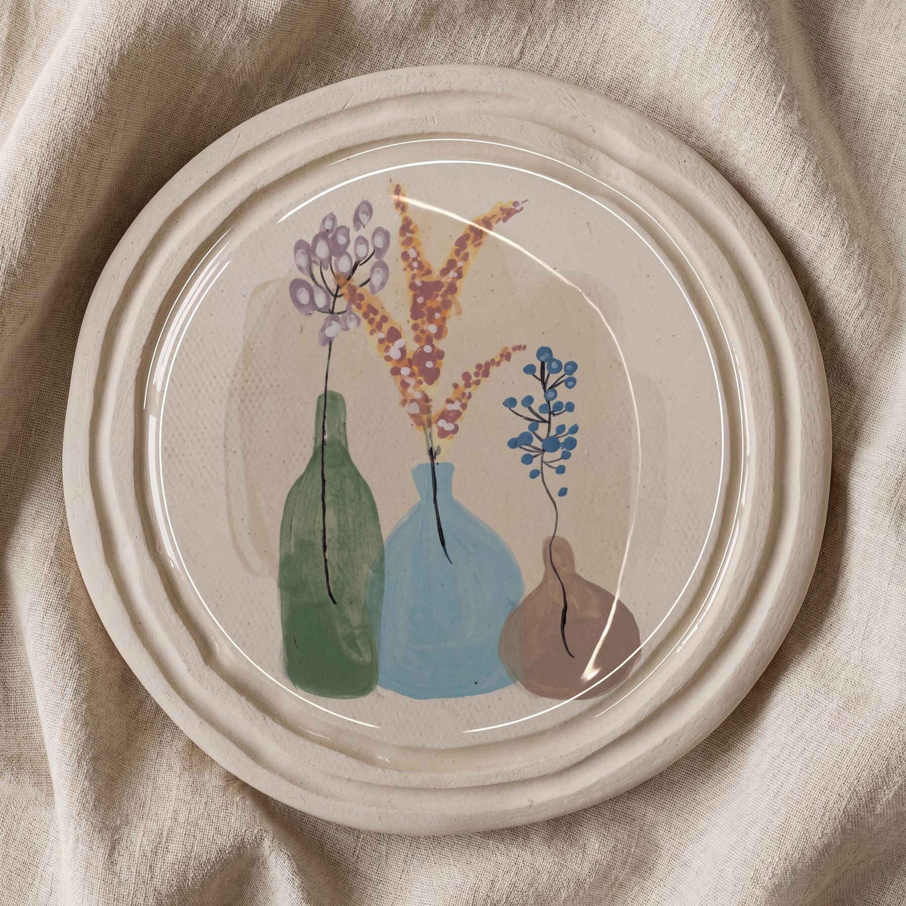 Three vessels, still life